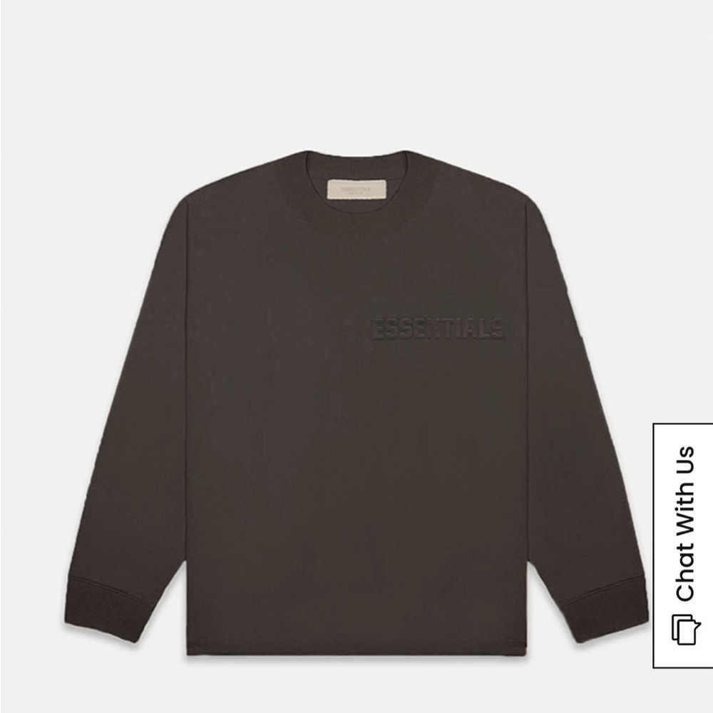 Essentials FOG Off Black Long Sleeve Tee